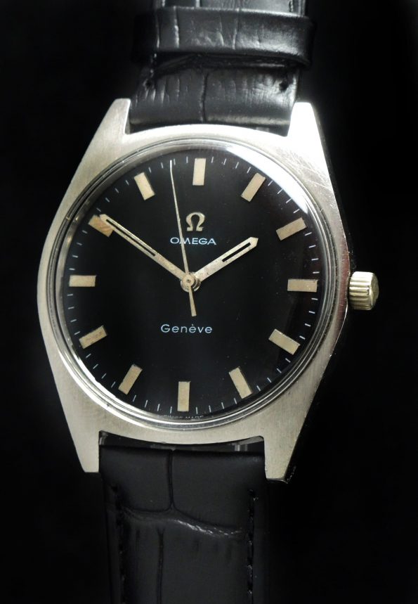 Serviced Omega Geneve with black dial