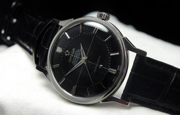 Vintage Omega Constellation Pie Pan Automatic black dial