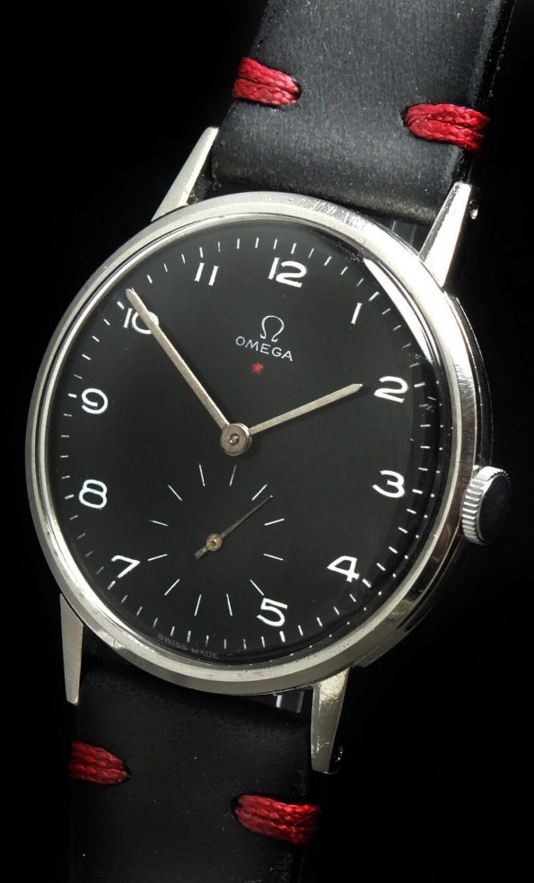700euro Serviced Omega 37mm Oversize Jumbo Vintage Black Dial
