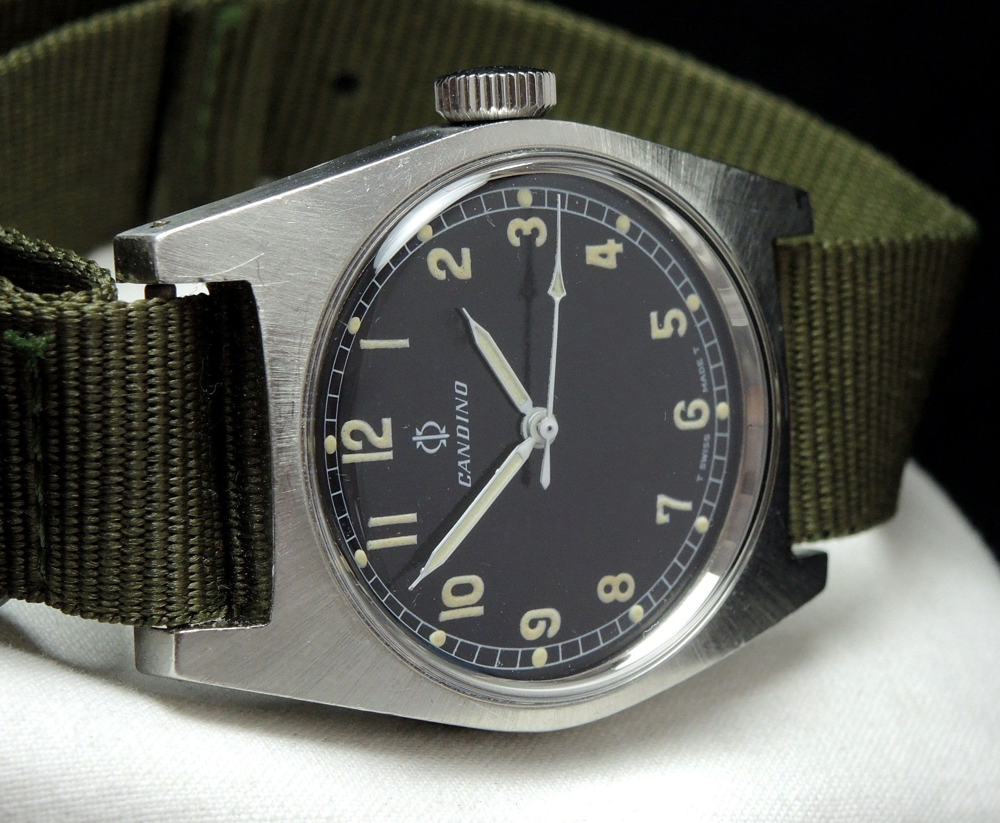 Candino Military Vintage Watch Swedish Army Vintage