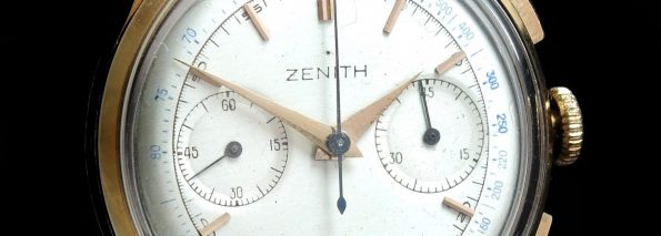 18kt Gold Zenith Vintage Chronograph 37mm Jumbo
