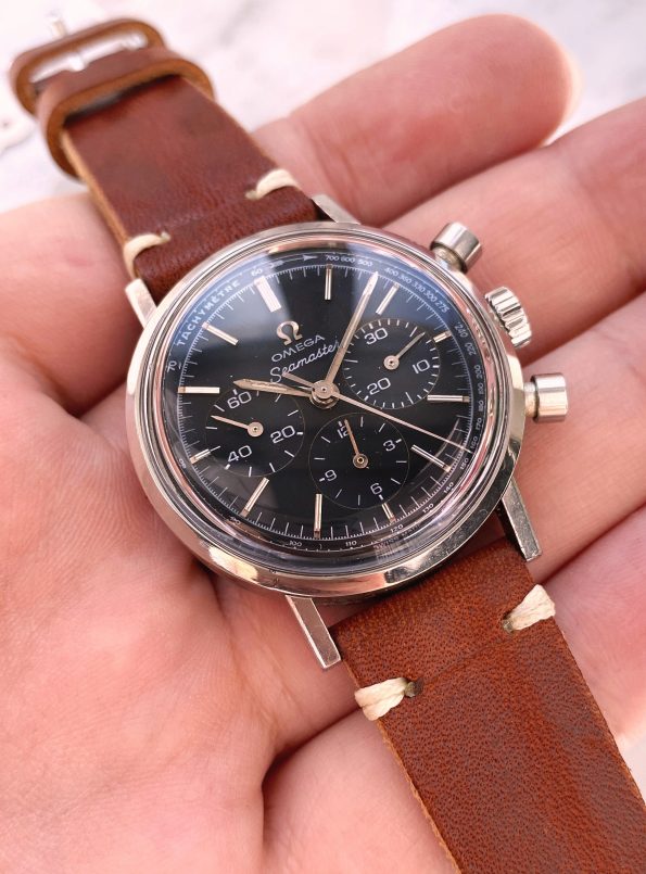 Wonderful Omega Seamaster Chronograph cal 321 from 1966 35mm ref 105.005 Vintage restored dial