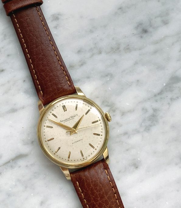 Serviced Vintage IWC Automatic Solid 18ct Gold 34mm
