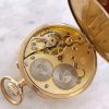 Beautiful IWC solid gold pocket watch with art nouveau numerals