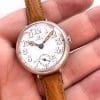 Very Early Omega Wristwatch 34mm Big Size Cathedral Hands vintage