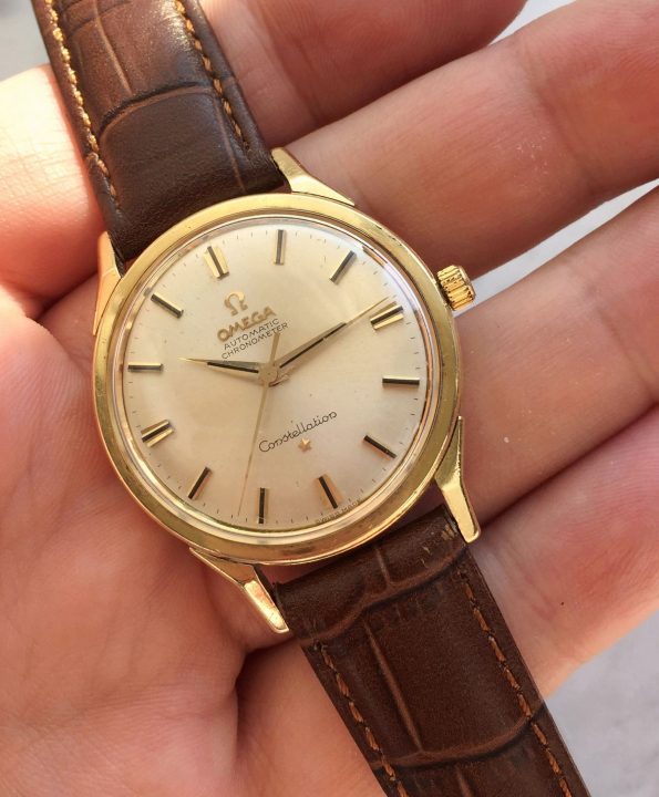 Serviced Omega Constellation Vintage Solid Gold 14900 Automatic Chronometer