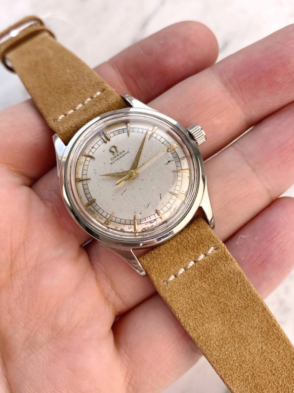 Omega ref 2635 Vintage Steel Automatic Bumper Two Tone