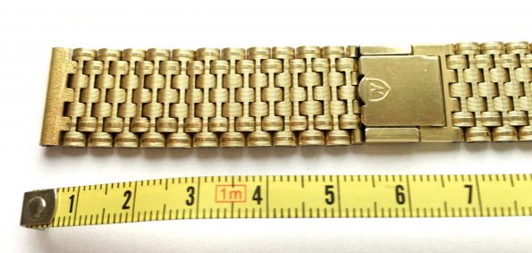 Vergoldetes Nivada Stahlband 18mm