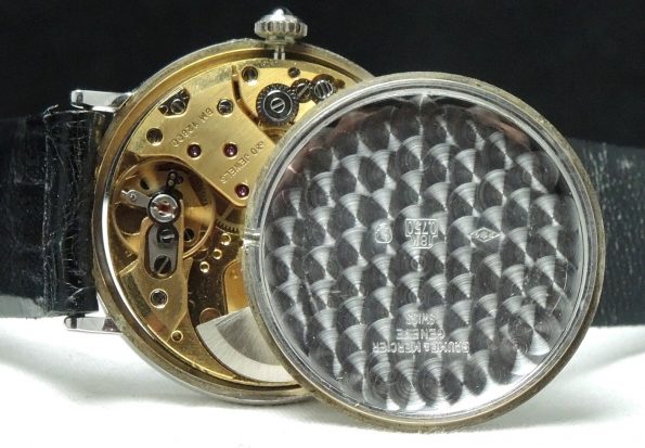 Baume Mercier Baumatic Automatic White Gold black dial Vintage