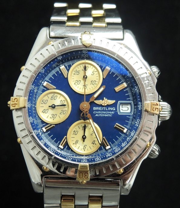 Top Breitling Chronomat Vintage Automatic Steel Gold