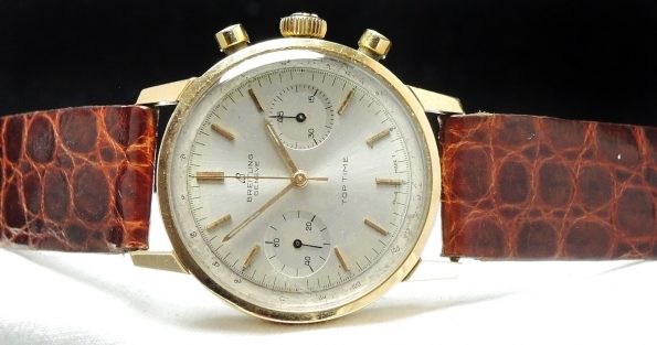 Rare Vintage Breitling Top Time solid gold Chronograph