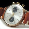 Pink Gold Plated Vintage Breitling Top Time Panda Dial