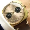 Breitling Top Time 37mm Panda Dial Gold Plated Chronograph