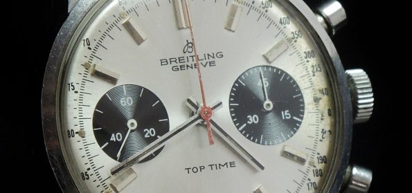 Vintage Breitling Top Time Panda Dial and red second hand
