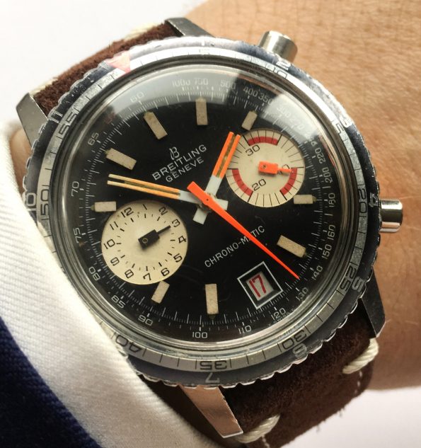 Rare Breitling Vintage Chrono Matic stainless steel