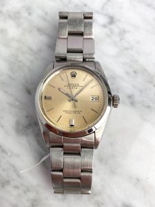 DRT 5 Cream Dialed Rolex Vintage Oyster Perpetual Date 35mm Ladies Damen Serviced (17)