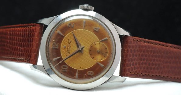 Superrare Zenith cal 135 Chronometer Chronometre Honeycomb dial 35mm Calatrava