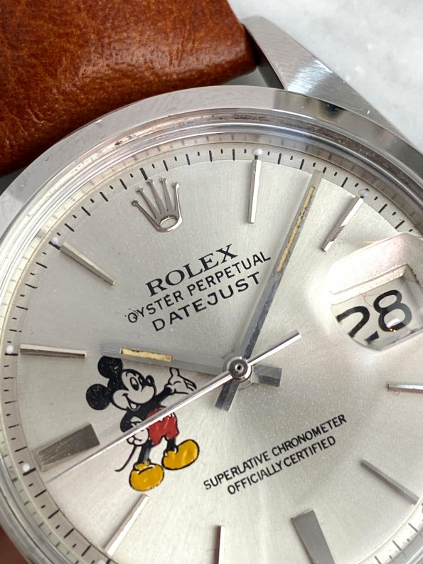 Custom Rolex Datejust 36mm Mickey Mouse Dial Vintage Automatic Automatik