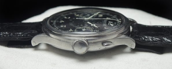 40mm black Enamel dial Eberhard Chronograph