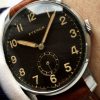 Amazing Vintage Military Eterna with black GILT dial