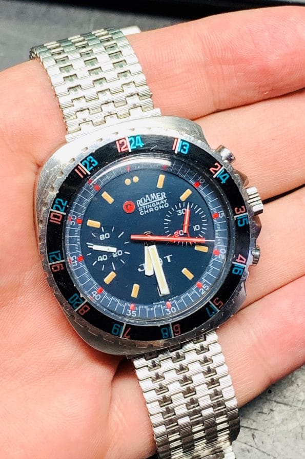 Roamer Stingray Chronograph Vintage Diver Handaufzug