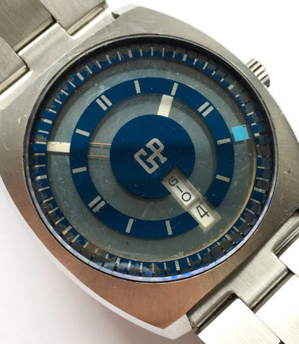 Superrare Girard Perregaux Mystery watch with blue dial