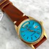 Rolex Day Date 18ct Gold 36mm Vintage Automatic Serviced 1803 Custom Tiffany Dial