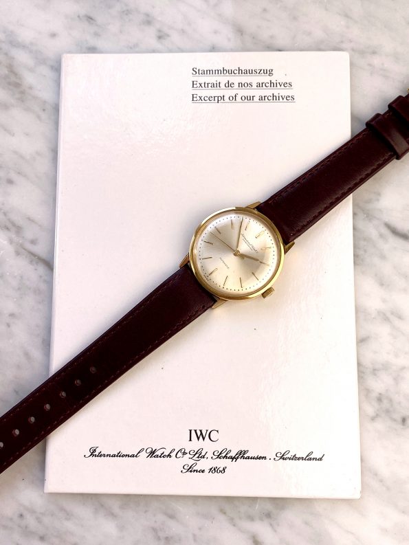Rare IWC Solid Gold Automatik Automatic with Extract