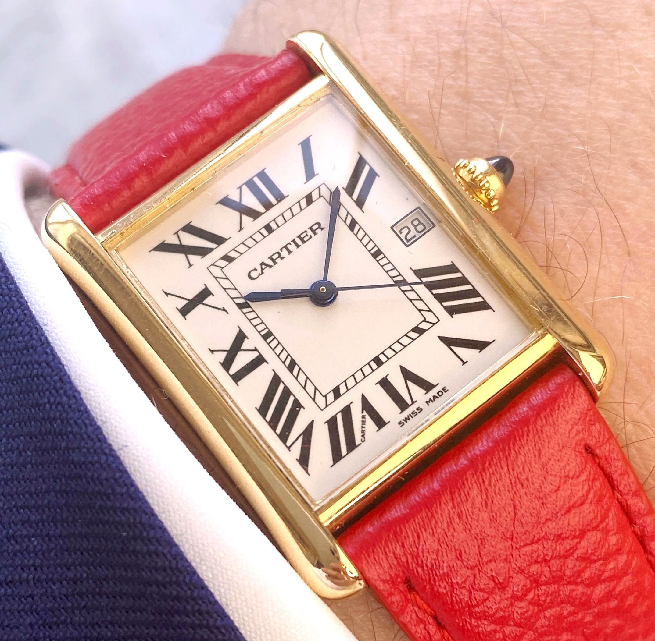 Sometimes it's difficult to choose 2x 18K Cartier Tank Louis 2441 #watch  #cartier, vintage watches, vintage watches for women, …
