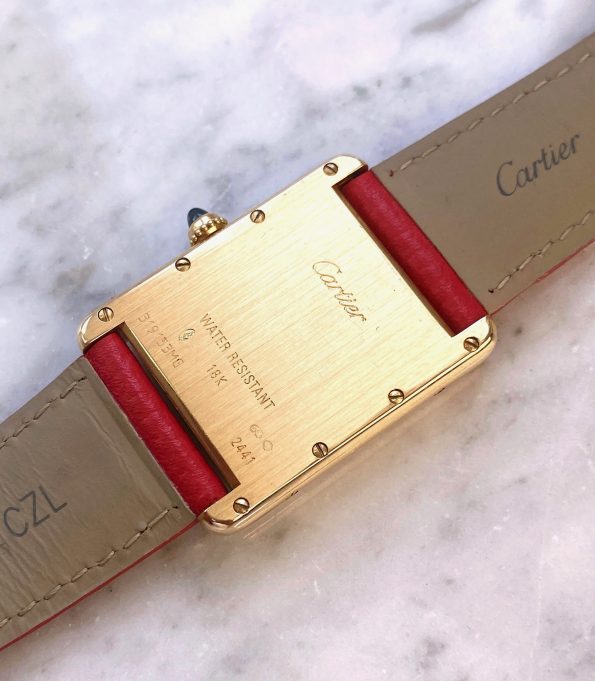 Cartier Tank “Louis Cartier” 18K Rare 2441 Gelbgold 750
