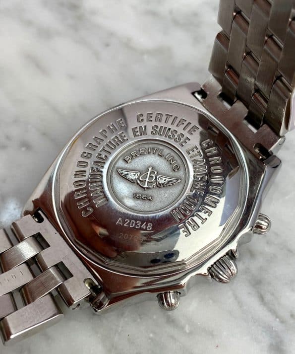 Breitling Chronometre Longitude Black Dial Chronograph ref A20348