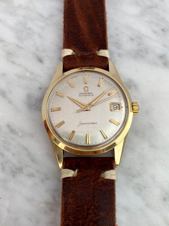 SOLID GOLD Omega Seamaster Vintage Automatic Date