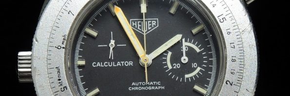 Heuer Calculator Chronograph 46mm Vintage Oversize