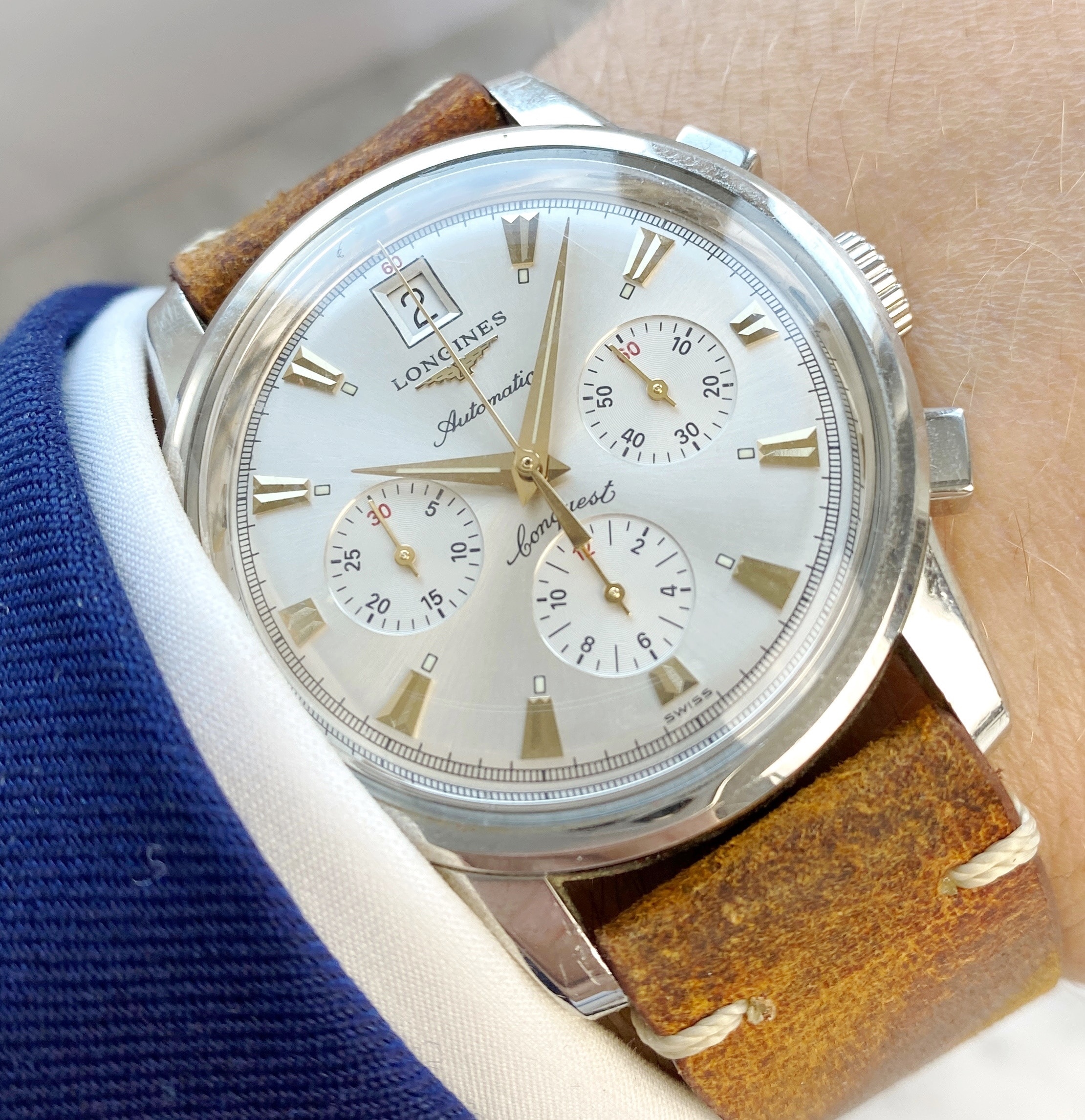Longines Conquest Chronograph Vintage Full Set - Officially Serviced at ...