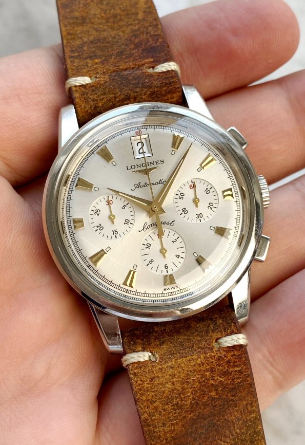 Longines Conquest Chronograph Vintage Full Set – Officially Serviced at Longines