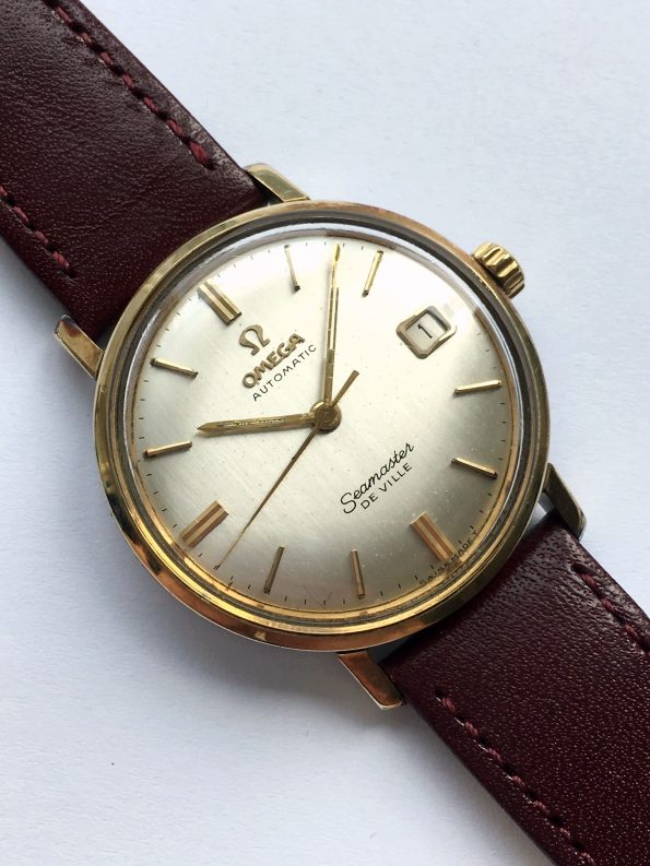 Stunning Vintage Omega Seamaster Date with Linen Dial