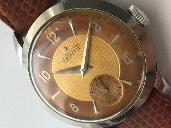 Superrare Zenith cal 135 Chronometer Chronometre Honeycomb dial 35mm Calatrava