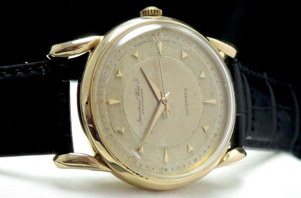 Rare IWC Automatic solid gold watch with amazing dial
