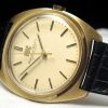 Tolle IWC Solid Gold Vintage Leinen dial