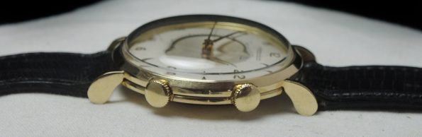 Serviced Jaeger LeCoultre 35mm Memovox Solid Gold