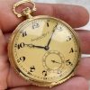 FULL SET IWC Solid Yellow Gold Pocket Watch with Box and Papers Pocket Watch Taschenuhr