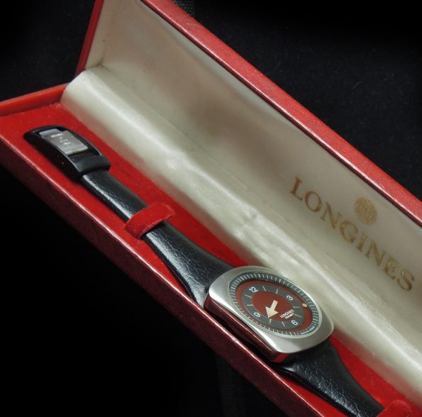 Longines Comet with bordeaux dial and Longines Box