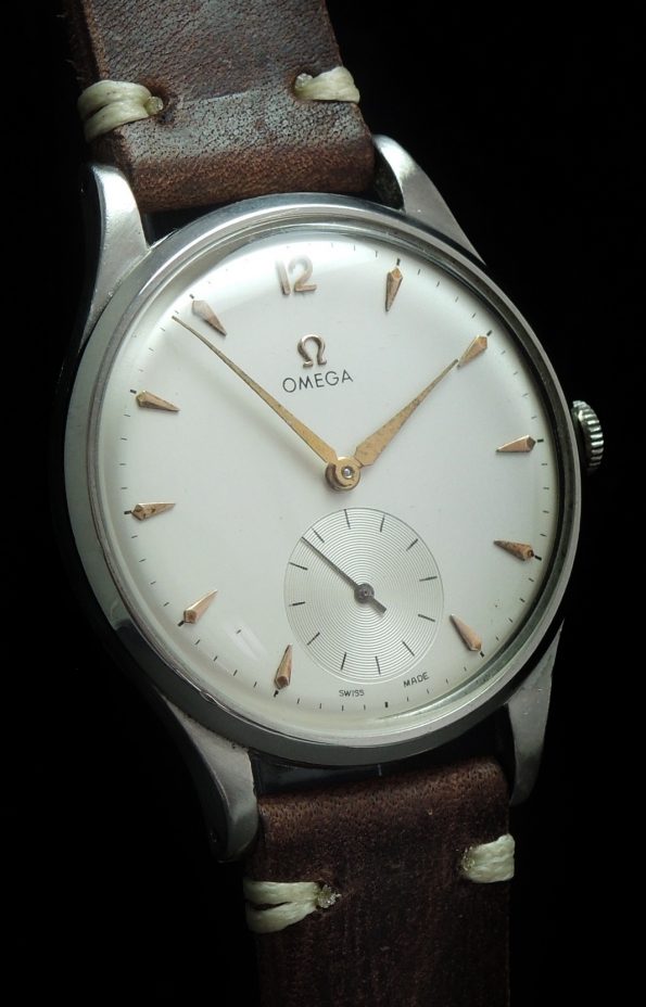 Schöne Omega 38mm Oversize Jumbo Uhr Vintage