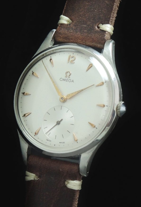 Schöne Omega 38mm Oversize Jumbo Uhr Vintage