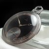 Omega Art Deco Pocket Watch with Black Two Tone Dial