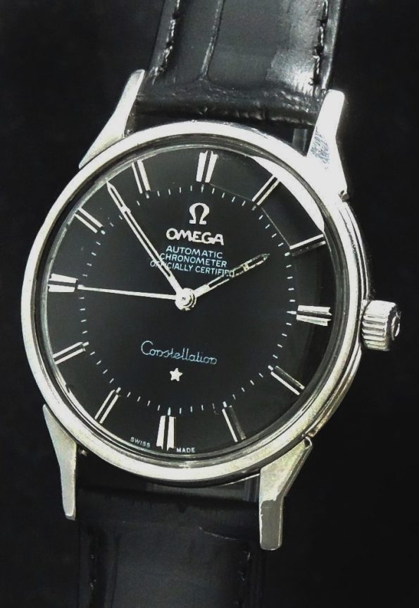 Omega Constellation Pie Pan with black dial Automatic Automatik