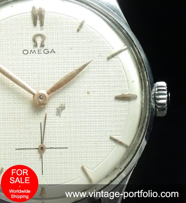 Omega 37mm Oversize Jumbo Vintage Honeycomb dial