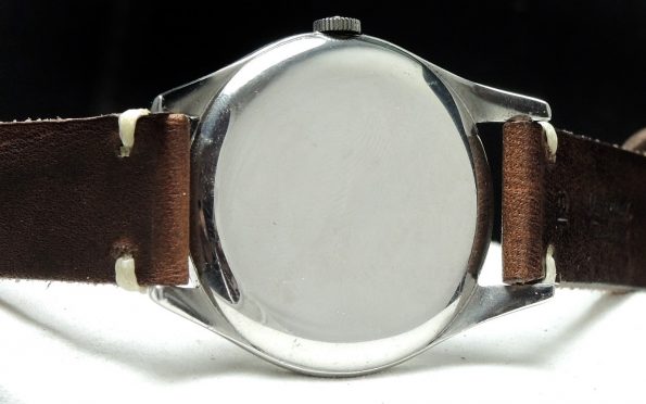 Schöne Omega 38mm Oversize Jumbo Uhr mit Vintage Ecru Band