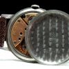 Original Omega Oversize Jumbo Uhr mit Vintage Rauhlederband