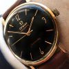 Pink Gold Plated Omega Seamaster Automatic Automatik black dial